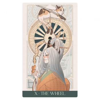 Japanese Art Nouveau Tarot (Premium) kortos Lo Scarabeo